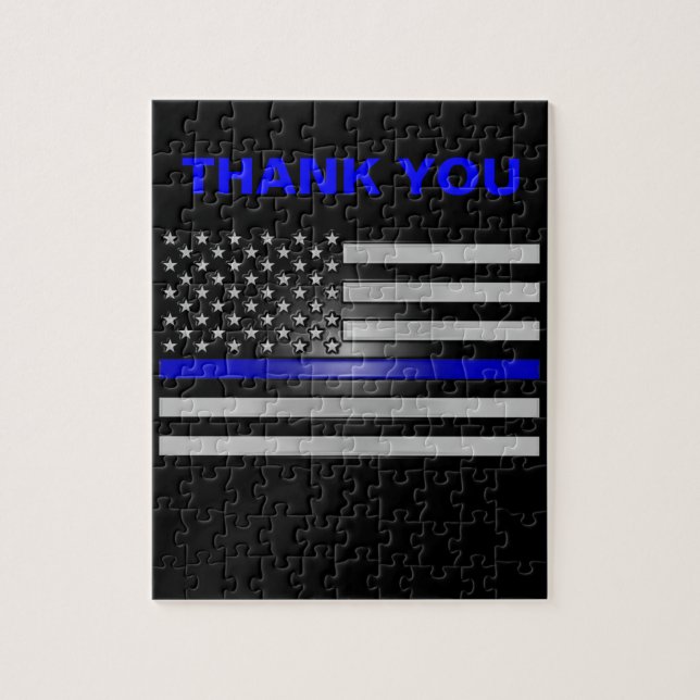 THIN BLUE LINE PUZZLE (Vertikal)