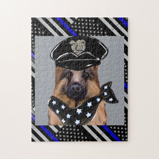 THIN BLUE LINE PUZZLE (Vertikal)