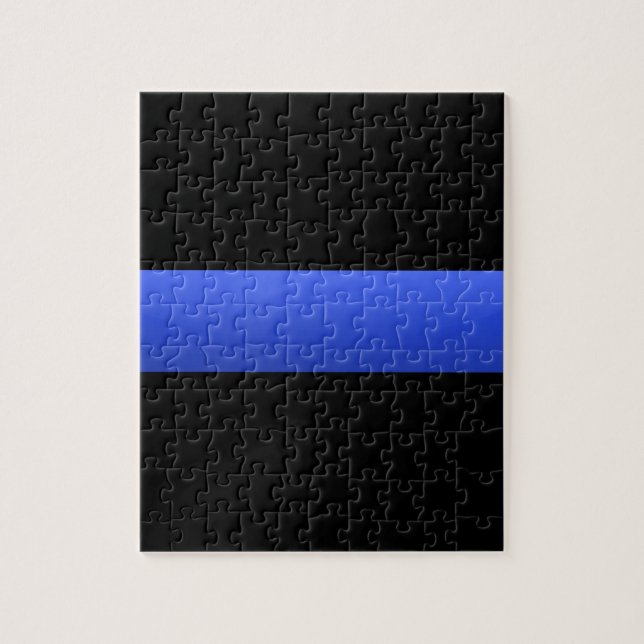 Thin Blue Line Puzzle (Vertikal)