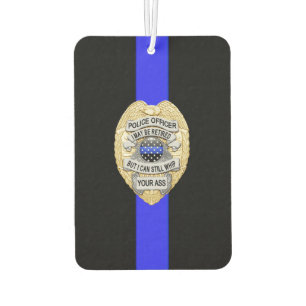 Thin Blue Line Remüde Officer Abzeichen Autolufterfrischer