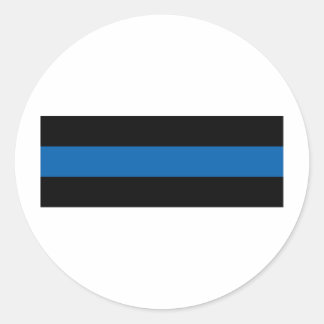Thin Blue Line Runder Aufkleber