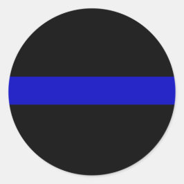 Thin Blue Line Runder Aufkleber