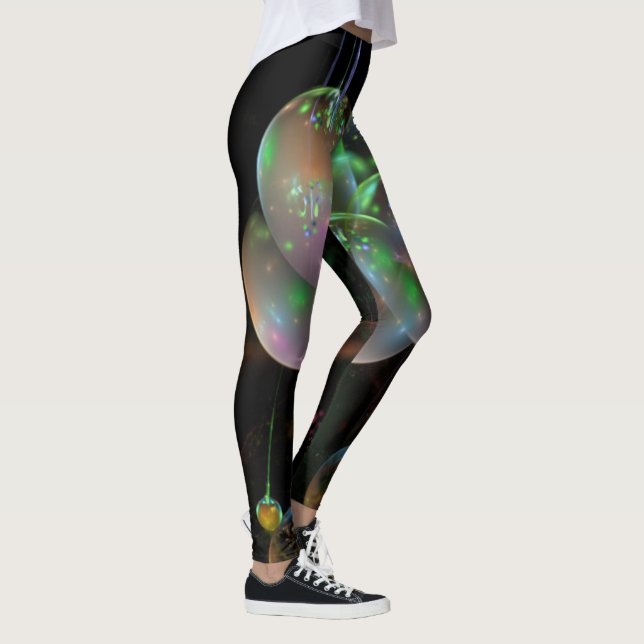 Thin Blue Line - Space Bubbles Leggings (Rechts)