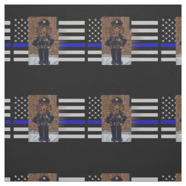 THIN BLUE LINE STOFF (Muster)