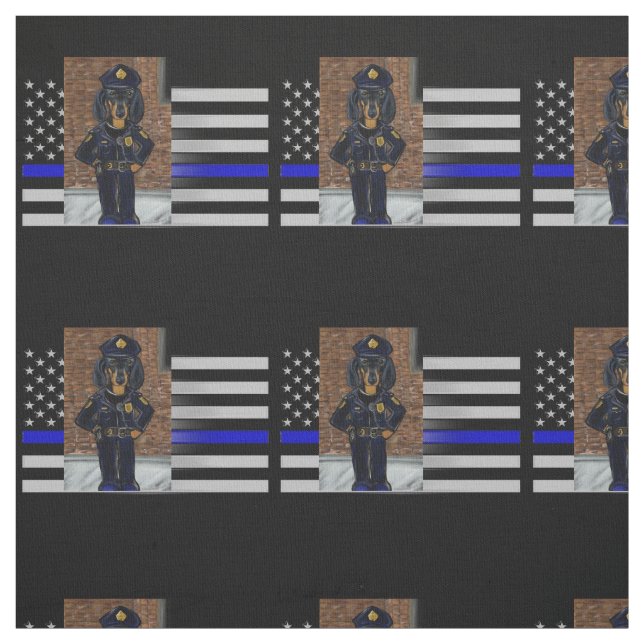THIN BLUE LINE STOFF (Muster)