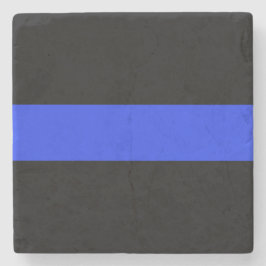 Thin Blue Line Stone Untersetzer