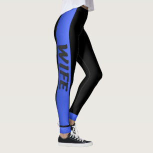 Thin Blue Line - Thin Blue Ehefrau Leggings