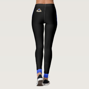 Thin Blue Line - Thin Blue Wifey Abzeichen Legging Leggings