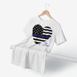 Thin Blue Line: Top-Tank für Mama der Polizei T-Shirt