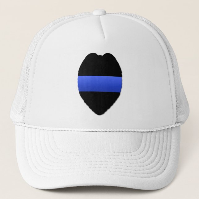 Thin Blue Line Truckerkappe (Vorderseite)