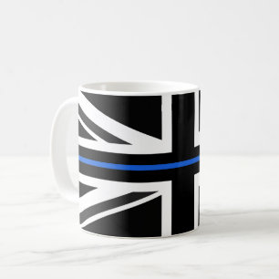 Thin Blue Line UK Flag Tasse