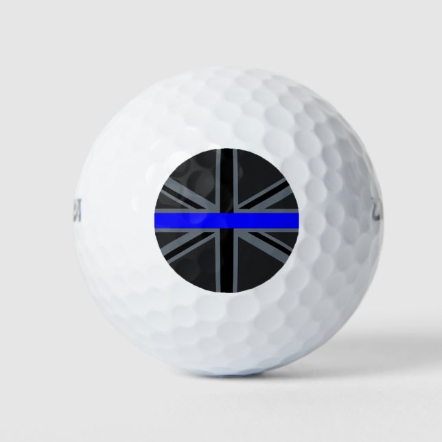 Thin Blue Line Union Jack Golfball (Vorderseite)