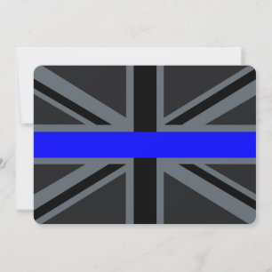 Thin Blue Line Union Jack Graphic