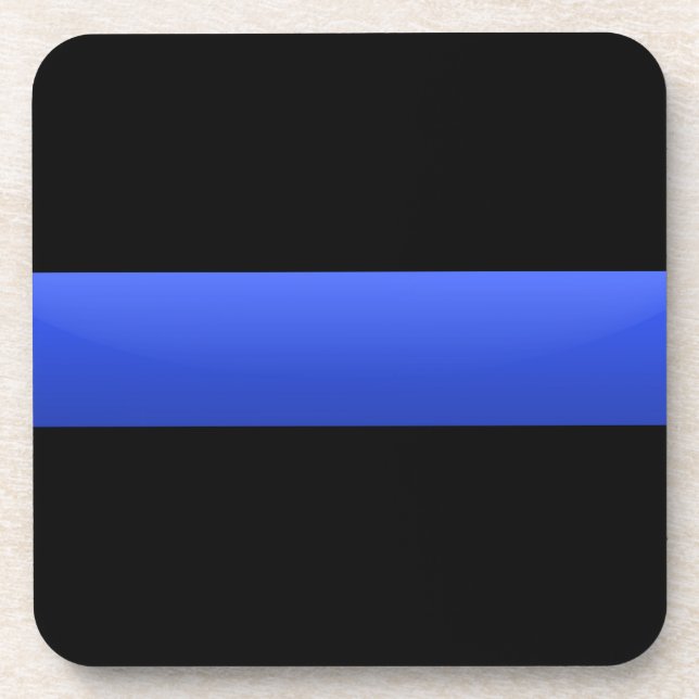 Thin Blue Line Untersetzer (Vorderseite)