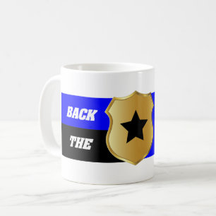 Thin Blue Line, Unterstütze das Blau Kaffeetasse