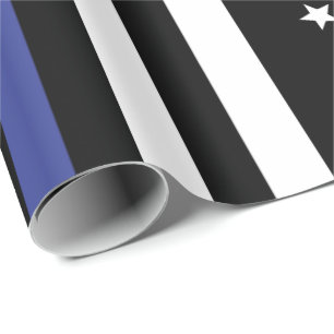 Thin Blue Line USA Flag Geschenkpapier