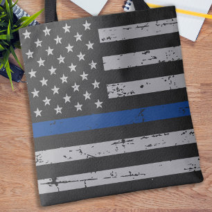 Thin Blue Line USA Flag - Polizeichef