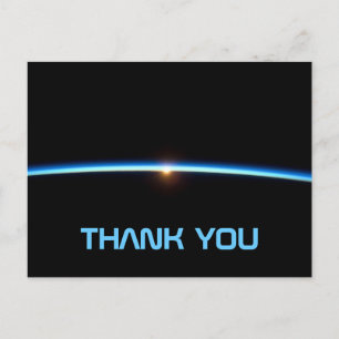 Thin Blue Line Vielen Dank Postcard Postkarte