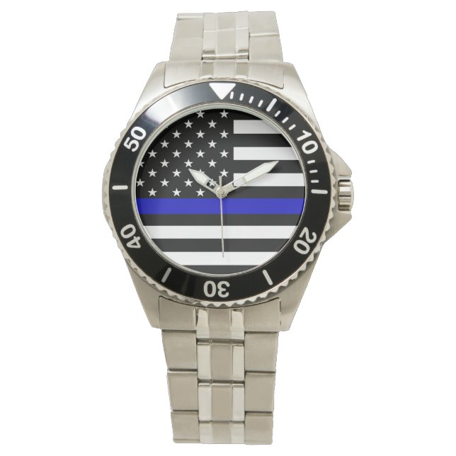 Thin Blue Line Watch Armbanduhr (Vorderseite)