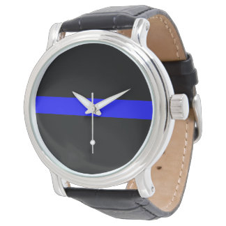 Thin Blue Line Watch für Men Armbanduhr