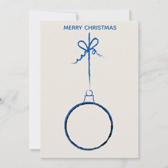 Thin Blue Line Weihnachten - Polizeifamilie (Vorderseite)