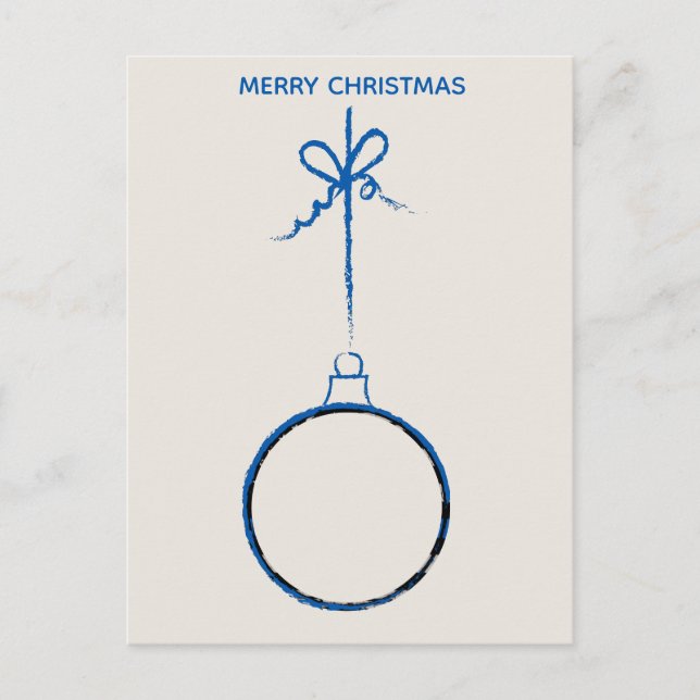 Thin Blue Line Weihnachten - Polizeifamilie (Vorderseite)