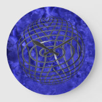 Thin Blue Line Wire Globe