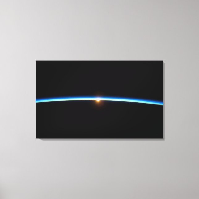 Thin Blue Line Wrapped Canvas Print Leinwanddruck (Vorderseite)