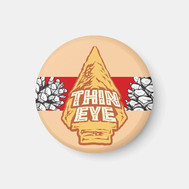 Thin Eye Button Magnet (Vorne)