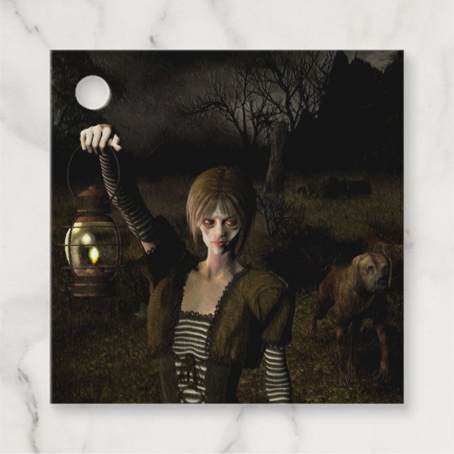 Thin female carrying lamp geschenkanhänger (Vorderseite)