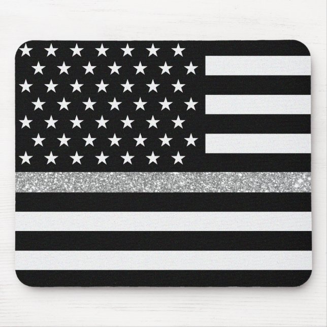 Thin Gray Line Glitzer Mousepad (Vorne)