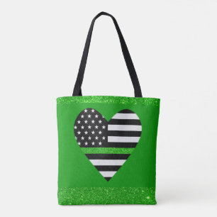 Thin Green Glitzer Line