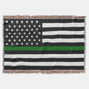 Thin Green Line Border Ptl/Park Rngr/Animal Contro Decke