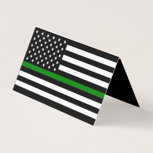 Thin Green Line Flag: Patriotische Veteranen des M