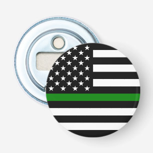 Thin Green Line Flag: Patriotische Veteranen des M Flaschenöffner