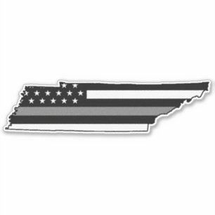 Thin Grey Line Flag Tennessee Aufkleber