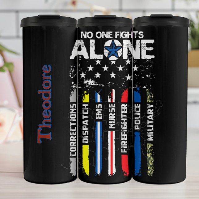 Thin Line First Responder Einheit Thermosbecher (Von Creator hochgeladen)