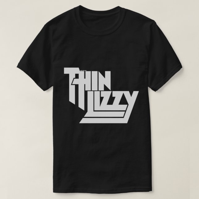 Thin Lizzy â€"White Stack Logo Pullover Hoodie (Design vorne)