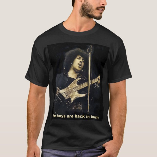 Thin Lizzy Phil Lynott Irish Rock Dublin Blues T-Shirt (Vorderseite)