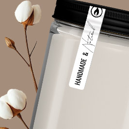 Thin Modern Jar Tamper-Proof Siegel Label Etiketten