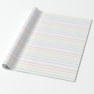 Thin Rainbow Stripes Geschenkpapier