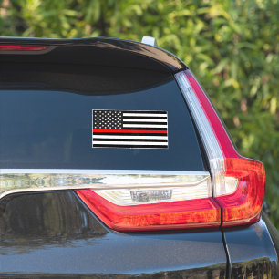 Thin Red Line American Flag Aufkleber