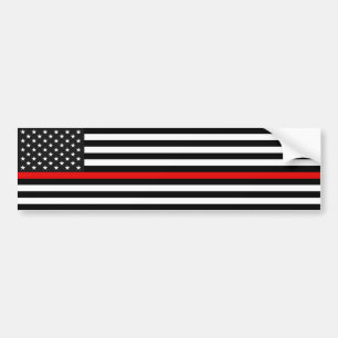 Thin Red Line American Flag Autoaufkleber