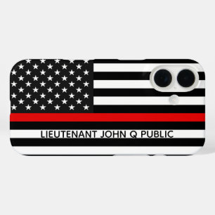 Thin Red Line American Flag iPhone 16 Hülle