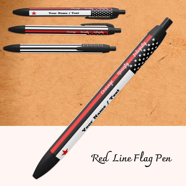 Thin Red Line, American Flag, Fireman Personalisie Kugelschreiber (Von Creator hochgeladen)