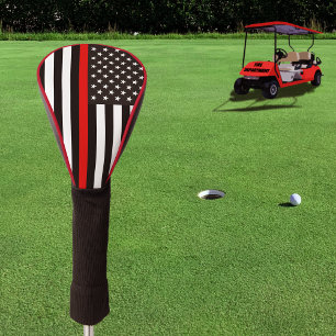 Thin Red Line American Flag Golf Headcover
