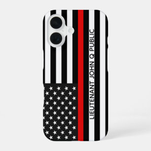 Thin Red Line American Flag iPhone 16 Hülle