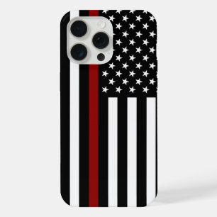 Thin Red Line American Flag iPhone 15 Pro Max Hülle