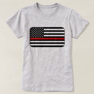 Thin Red Line American Flag T-Shirt