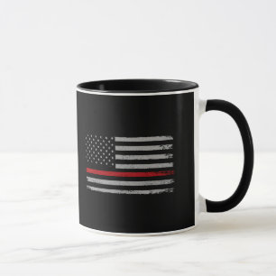 Thin Red Line American Flag Tasse Feuerwehrmann-Ge
